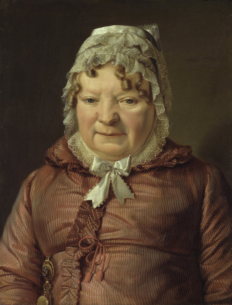 Portret van de moeder van kapitein von Stierle-Holzmeister door Ferdinand Georg Waldmüller