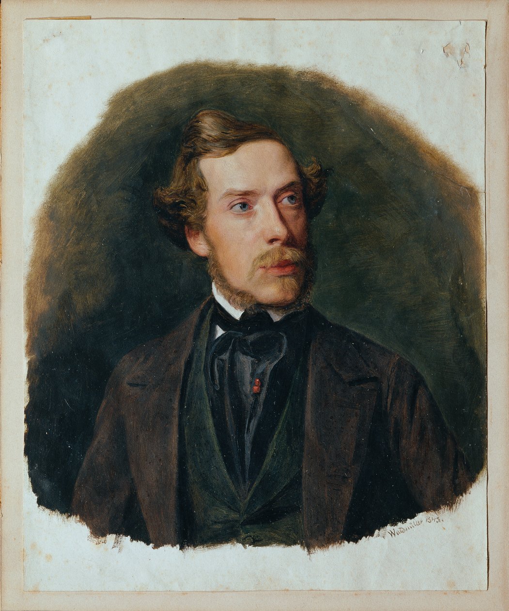 Gustav Barth, koormeester van de Weense Mannenzangvereniging door Ferdinand Georg Waldmuller