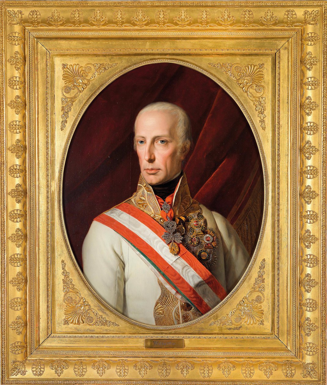 Portret van keizer Frans I van Oostenrijk door Ferdinand Georg Waldmuller