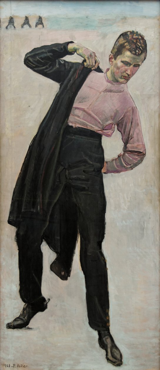 Student in Jena door Ferdinand Hodler