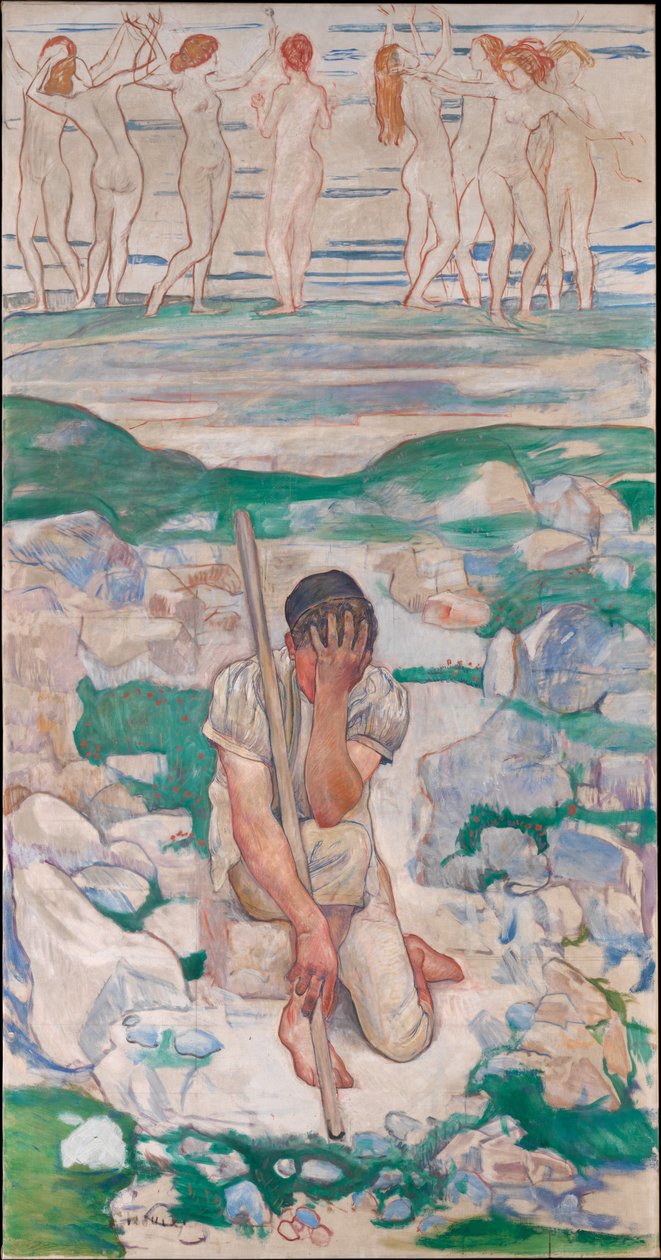 De droom van de herder door Ferdinand Hodler
