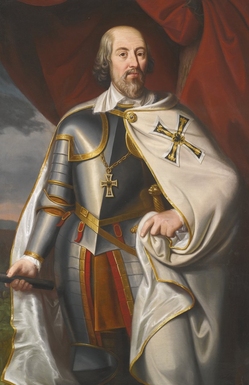 Portret van Heinrich Walpot von Bassenheim, midden 19e eeuw door Ferdinand Müller