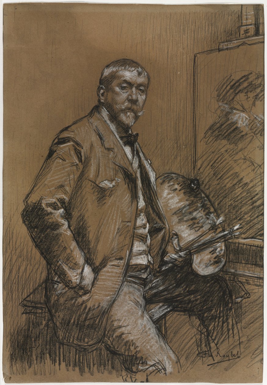 Zelfportret, 1800-1900 door Ferdinand Roybet