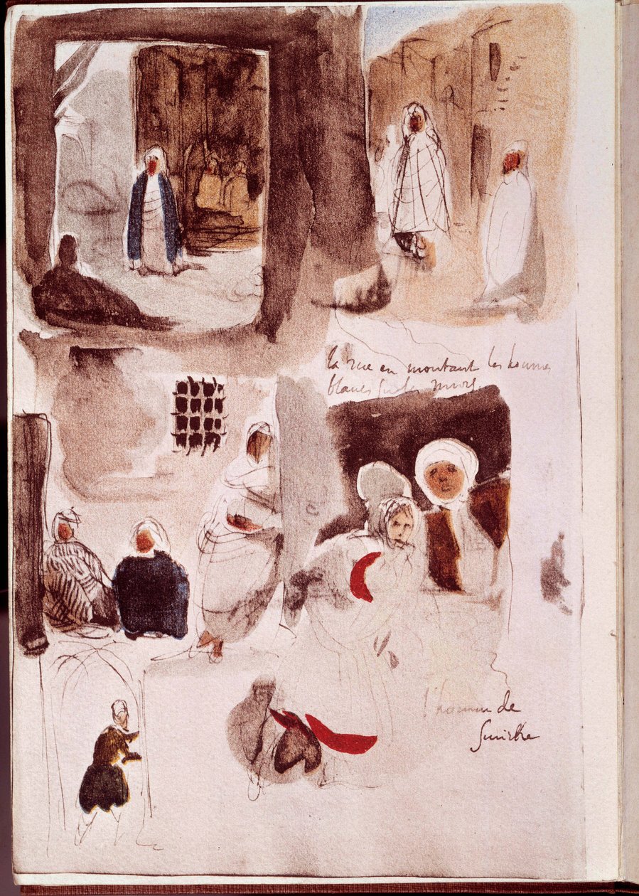 Album uit Noord-Afrika en Spanje door Ferdinand Victor Eugene Delacroix