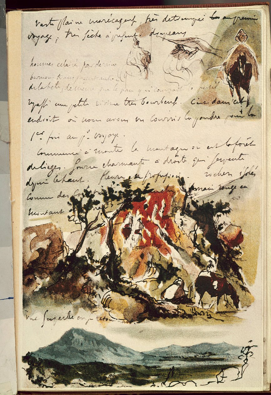 Carnets du Maroc door Ferdinand Victor Eugene Delacroix