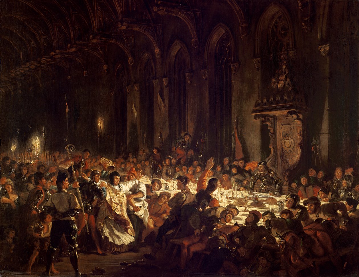 De moord op de bisschop van Luik door Ferdinand Victor Eugene Delacroix