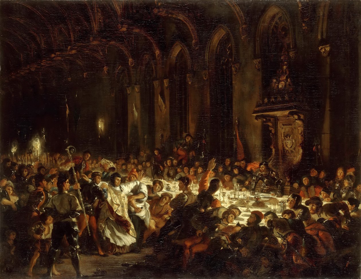 De moord op de bisschop van Luik door Ferdinand Victor Eugene Delacroix