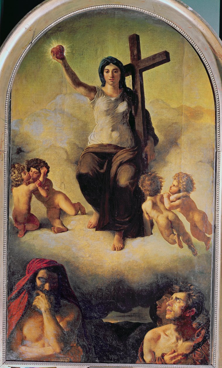 De Maagd van het Heilig Hart, 1821 door Ferdinand Victor Eugene Delacroix