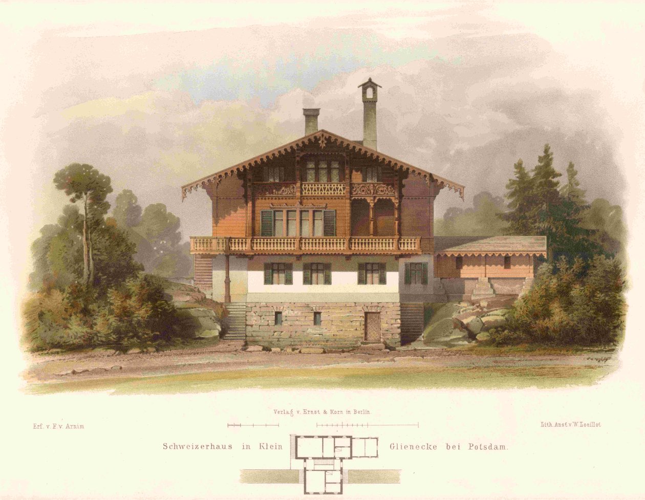 Klein Glienicke Schweizerhaus 1 door Ferdinand von Arnim