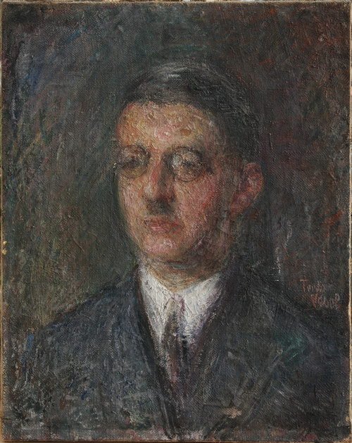 Portret van een man door Ferdo Vesel
