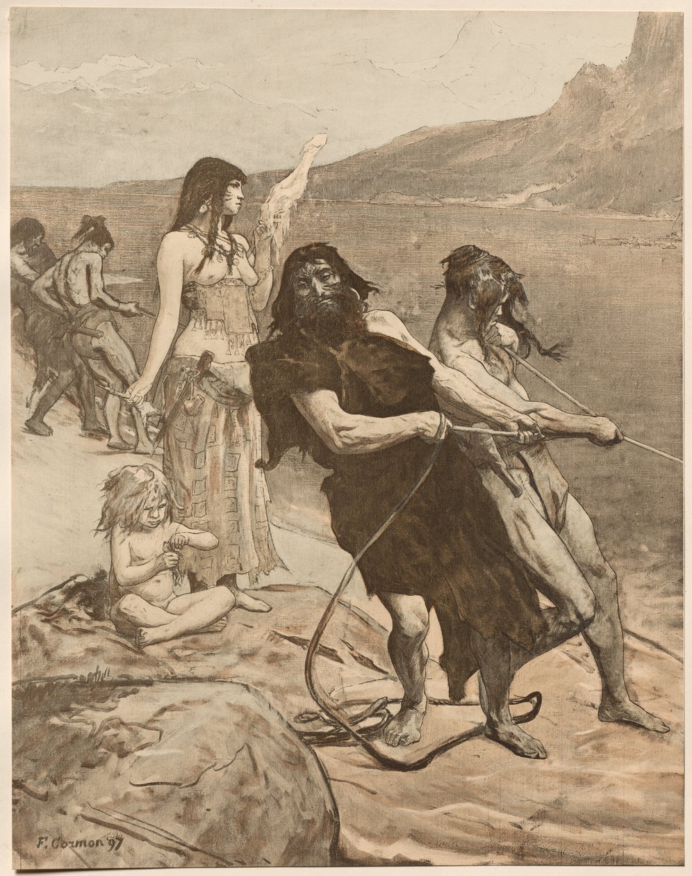 Cité Lacustre, 1897 door Fernand Cormon