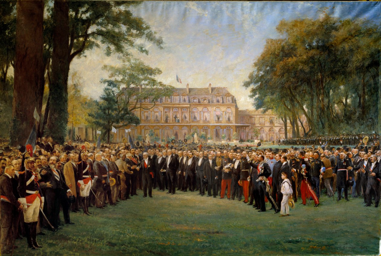 Ontvangst van de burgemeesters van Frankrijk in het Elysee op 22 september door Fernand Cormon