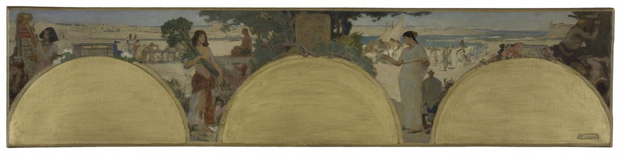 Schets voor het Hôtel de Ville de Paris: Histoire de l