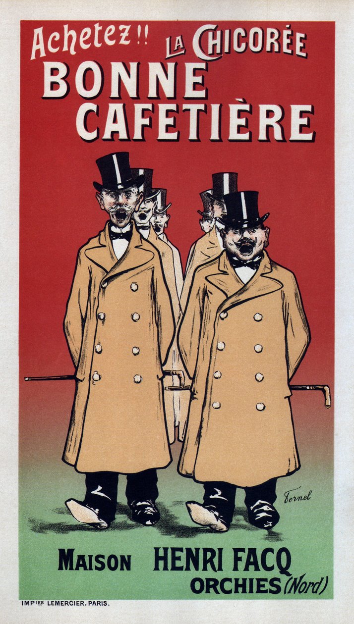 La Chicoree Bonne Cafetiere Poster door Fernand Fernel