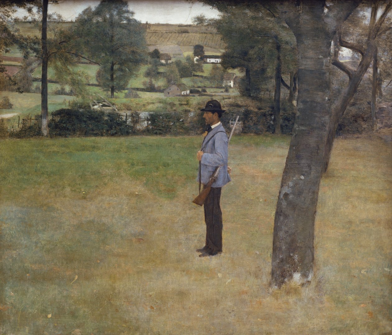 De jachtopziener door Fernand Khnopff