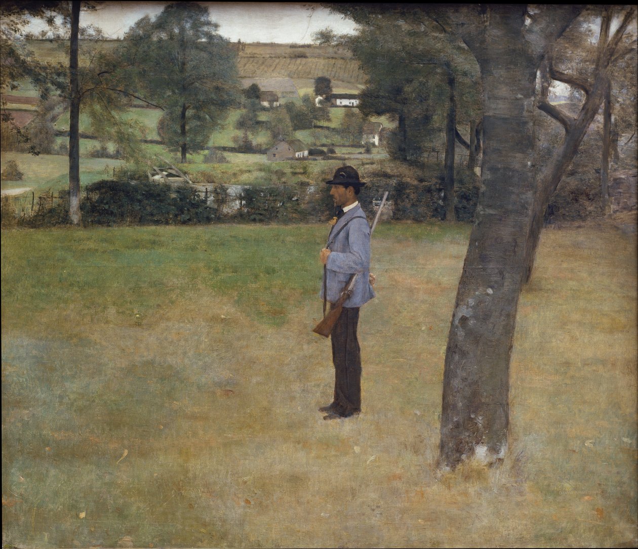 De jachtopziener door Fernand Khnopff