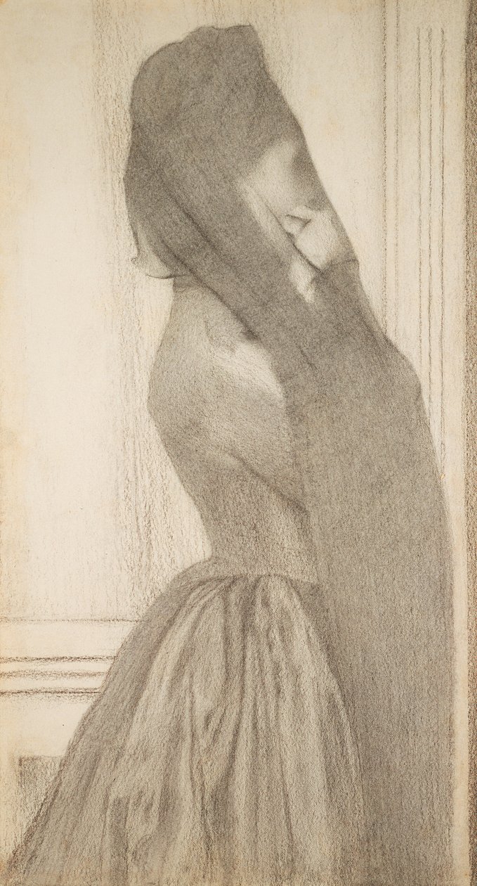 De Sluier door Fernand Khnopff