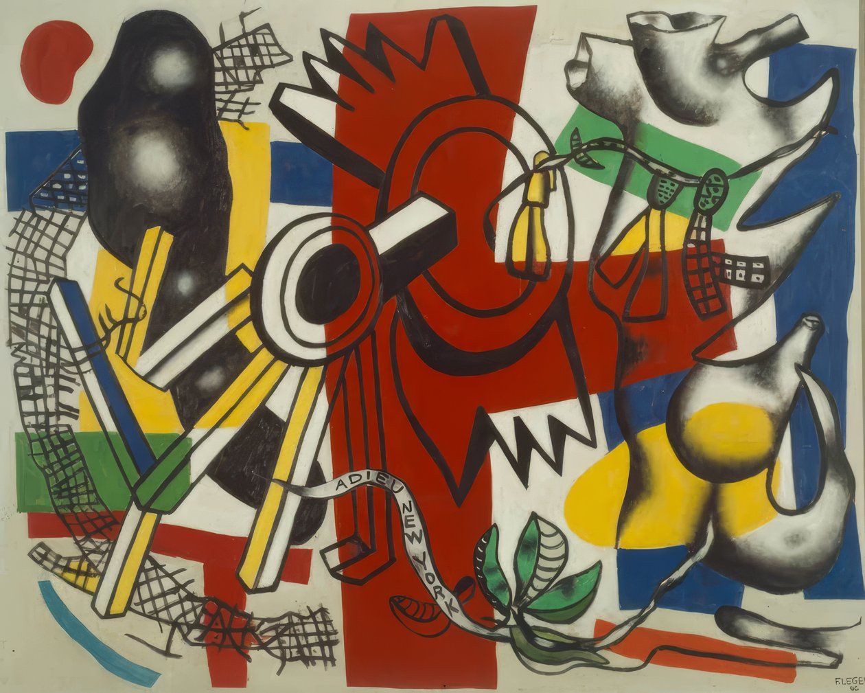 Vaarwel New York door Fernand Leger