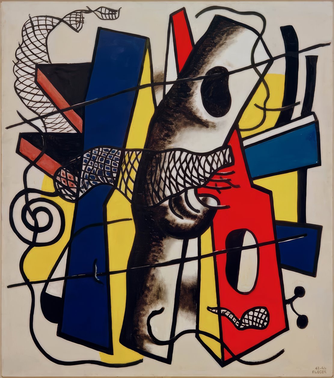 Het zwarte gaas door Fernand Leger