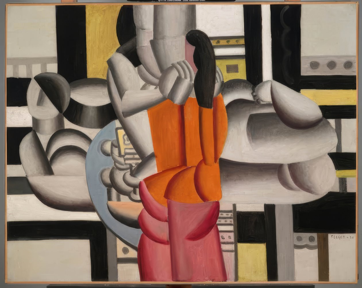 Drie vrouwen en stilleven (Dejeuner)  door Fernand Leger