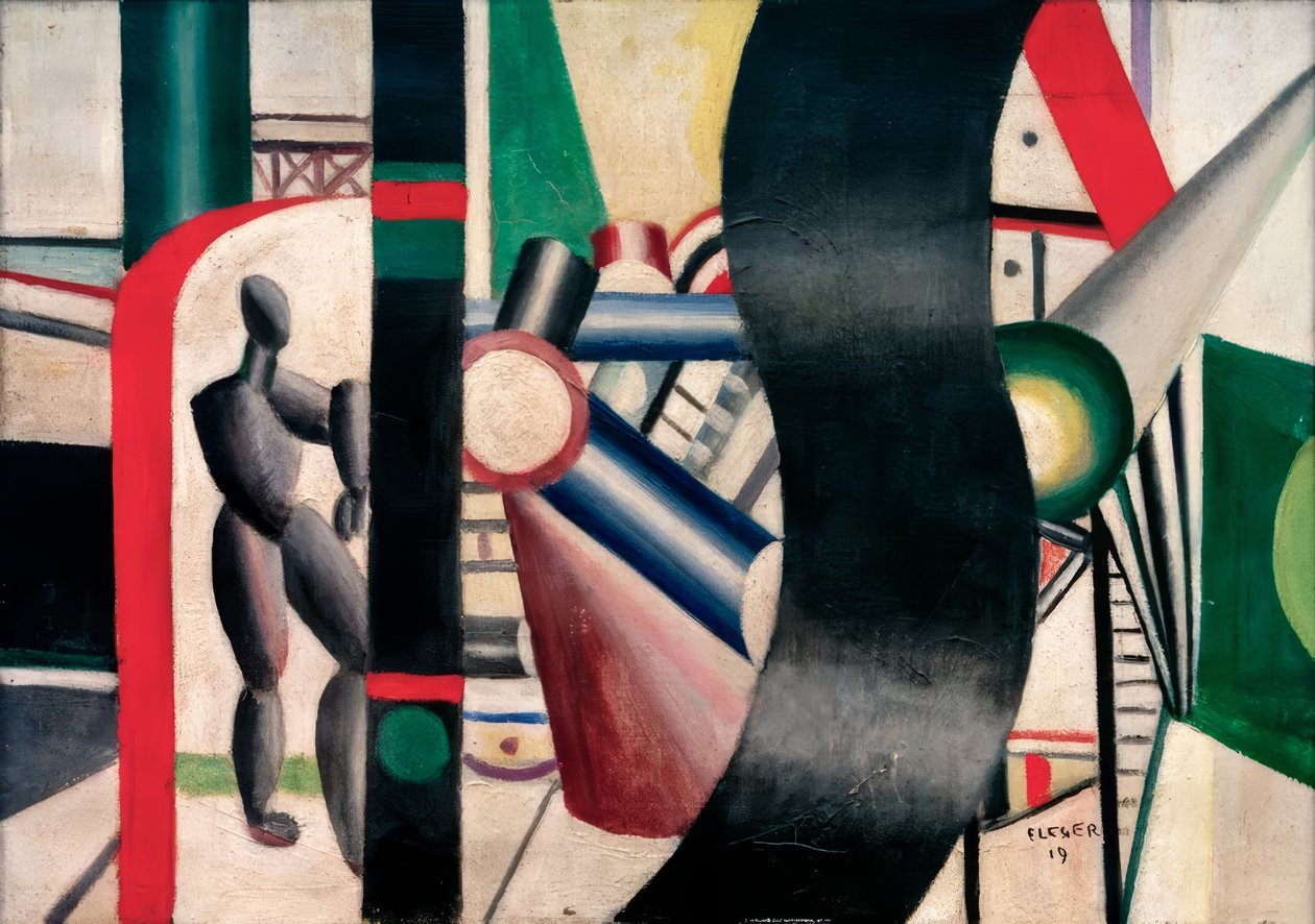 Gekleurde chauffeur door Fernand Leger