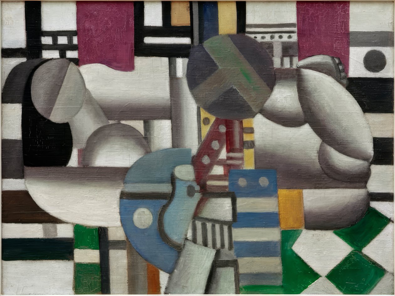 Vrouw en stilleven door Fernand Leger