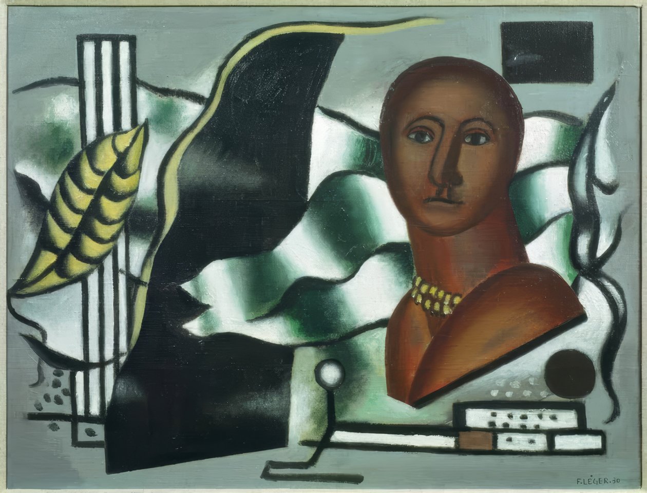 Compositie met figuur door Fernand Leger