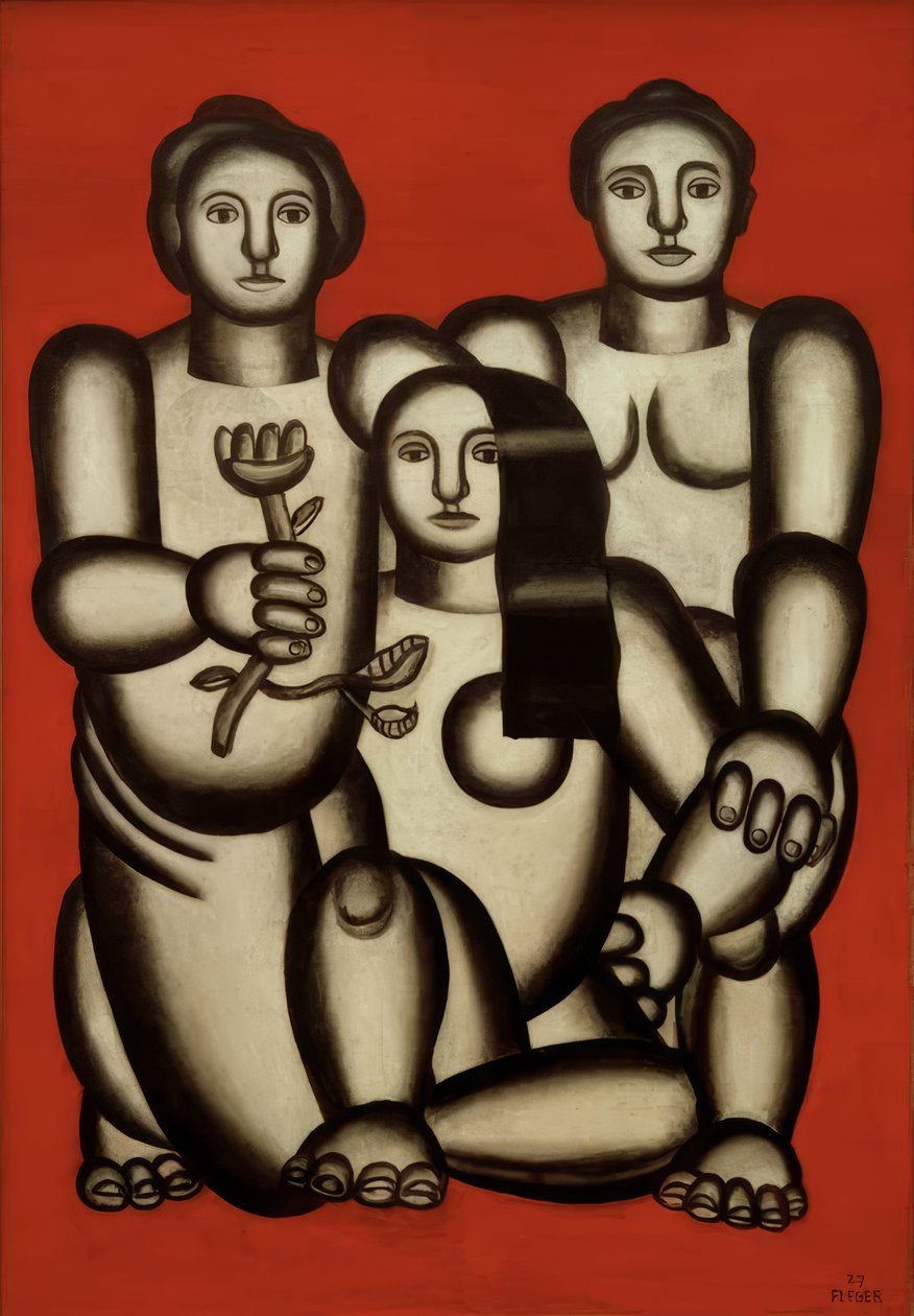 Compositie met drie vrouwen door Fernand Leger