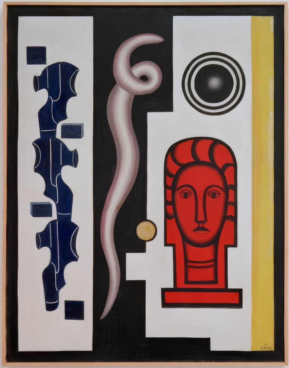 Compositie met rode kop door Fernand Leger