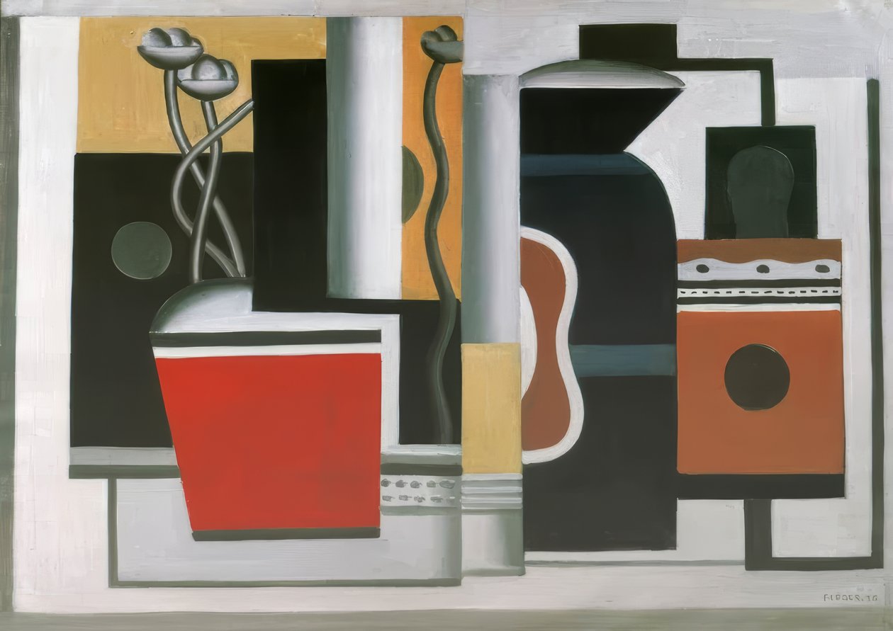 "Le pot rouge" (De rode bloempot), 1926 door Fernand Leger