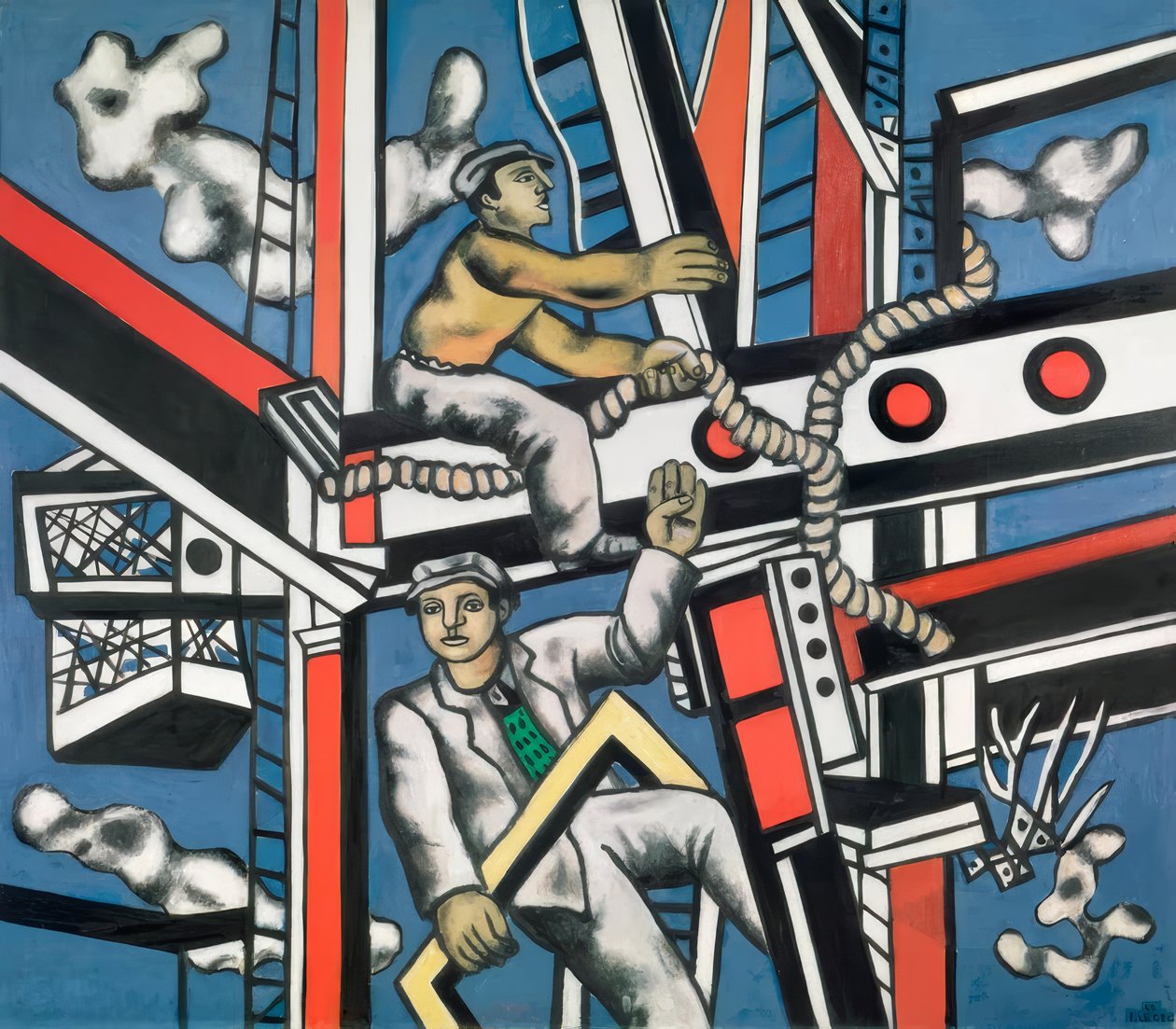 "De constructeurs" (Die Konstrukteure) door Fernand Leger