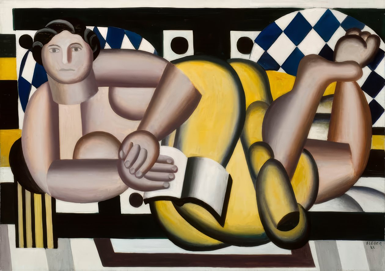 Liggende vrouw door Fernand Leger