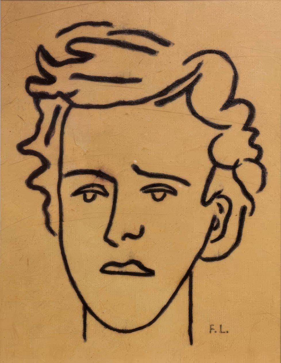 Portret, Arthur Rimbaud Museum, Charleville-Mézières, Ardennen, Frankrijk door Fernand Leger