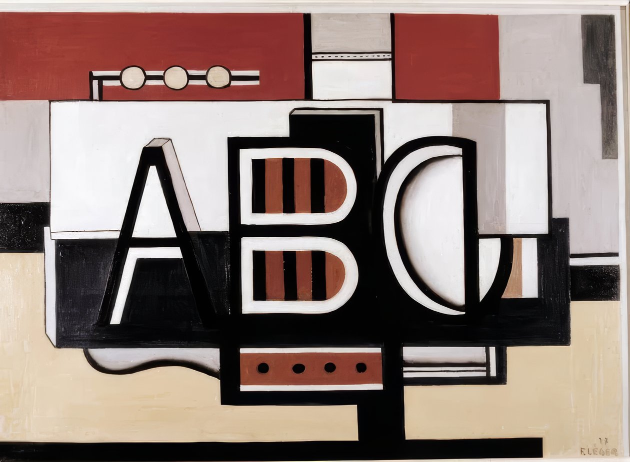 Stilleven Abc door Fernand Leger