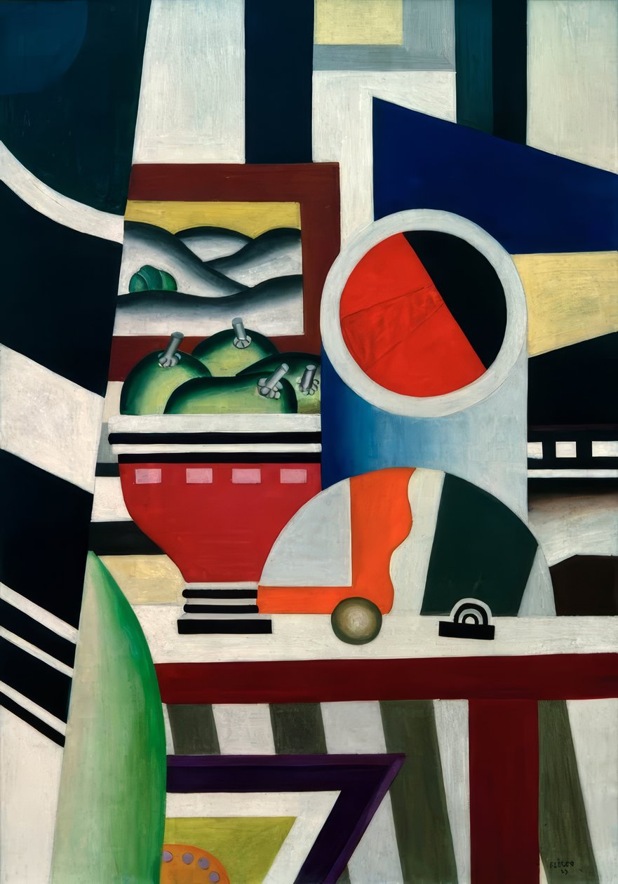 Stilleven met fruitschaal door Fernand Leger
