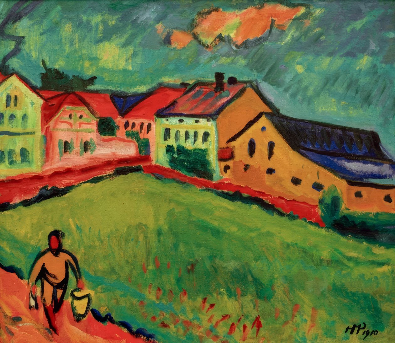 Weide rand bij Moritzburg door Fernand Leger