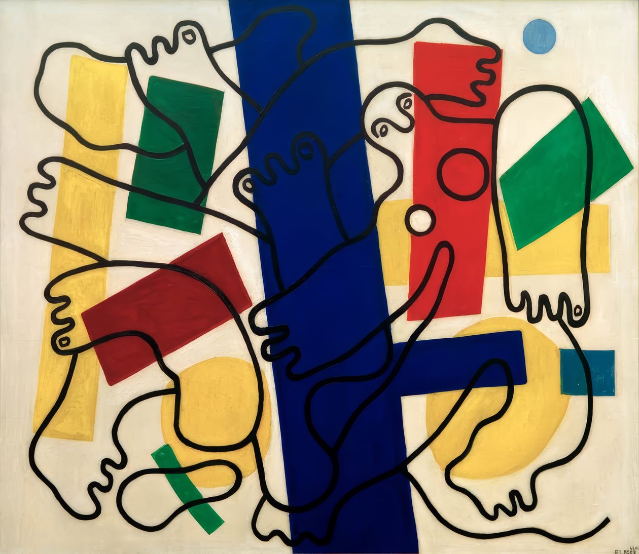 Twee acrobaten (duikers) door Fernand Leger