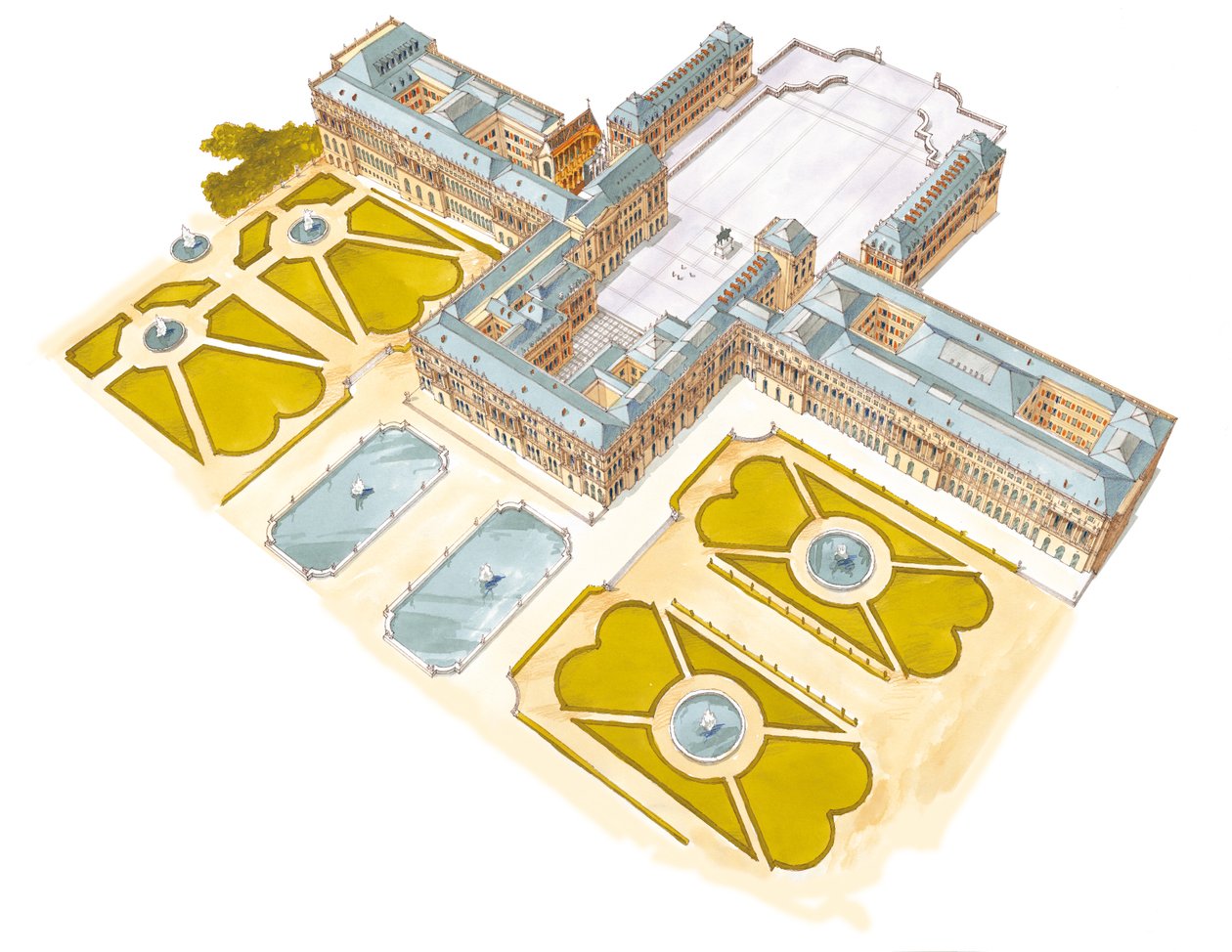 Paleis van Versailles, Frankrijk door Fernando Aznar Cenamor