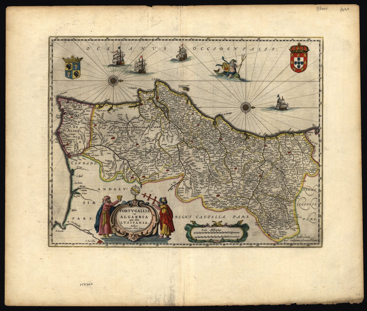 Portugallia et Algarbia door Fernando Álvares Seco