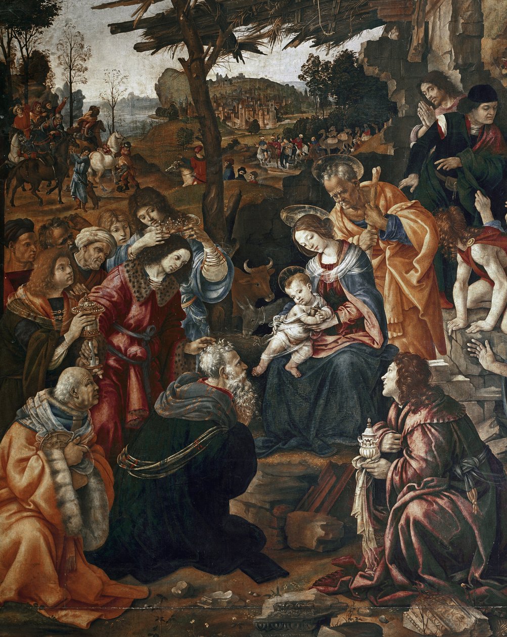 Aanbidding der Wijzen - Altaarstuk van San Donato door Filippino Lippi