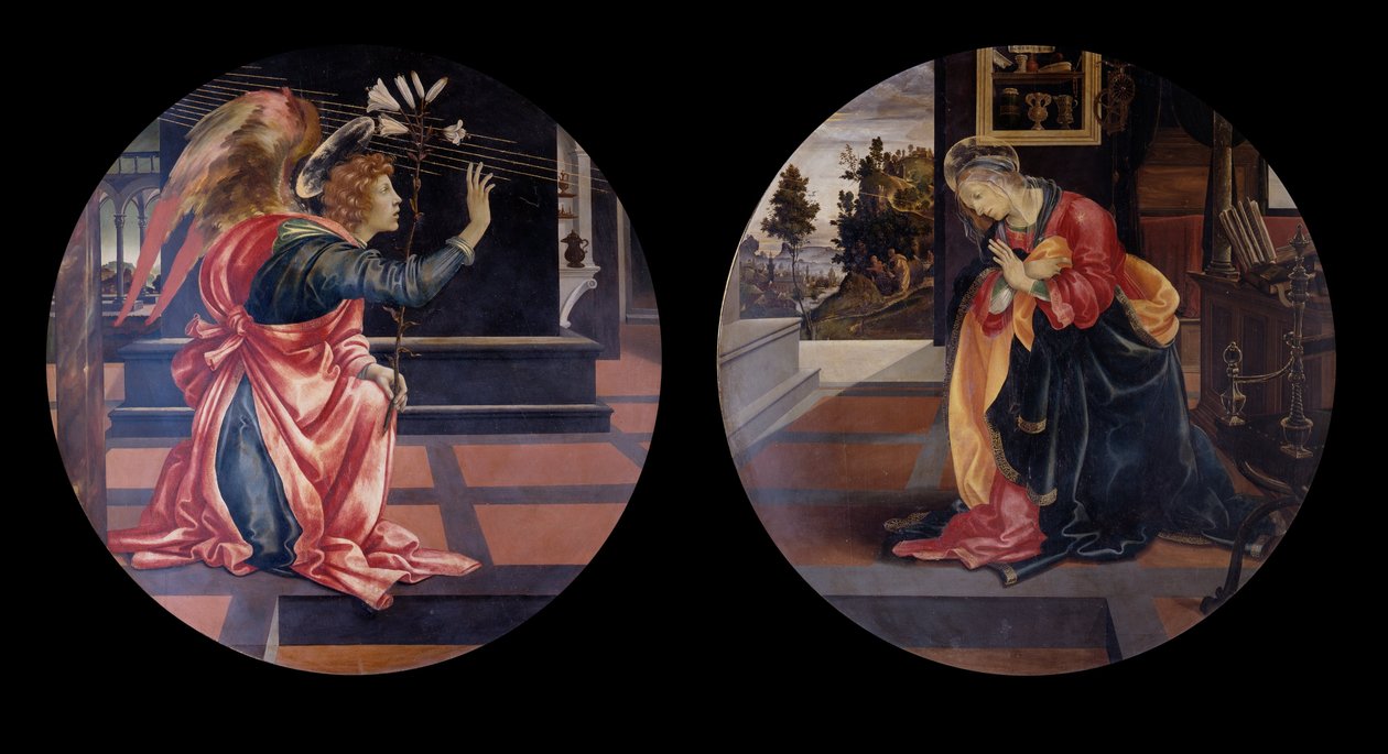 Annunciatie door Filippino Lippi