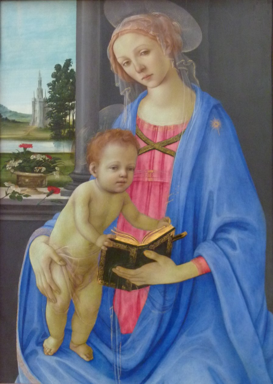Duits: Maria mit dem Kind Madonna met kind door Filippino Lippi