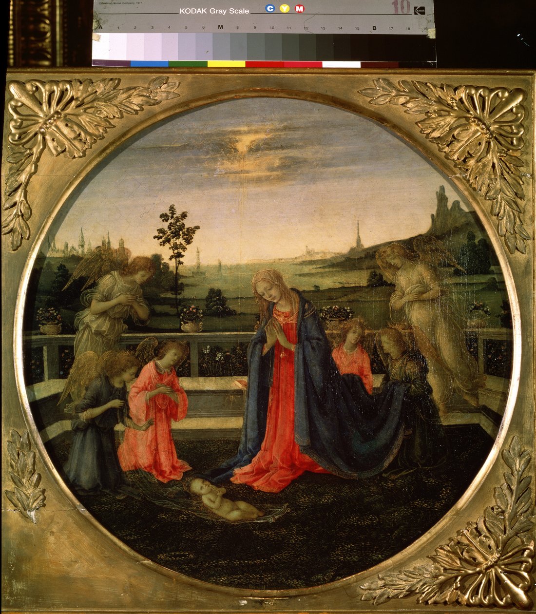 De aanbidding van het Christuskind door Filippino Lippi