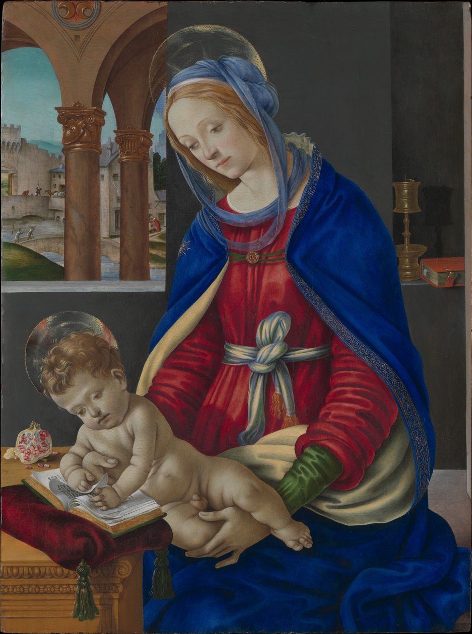 Madonna en kind, c.1483-4 door Filippino Lippi