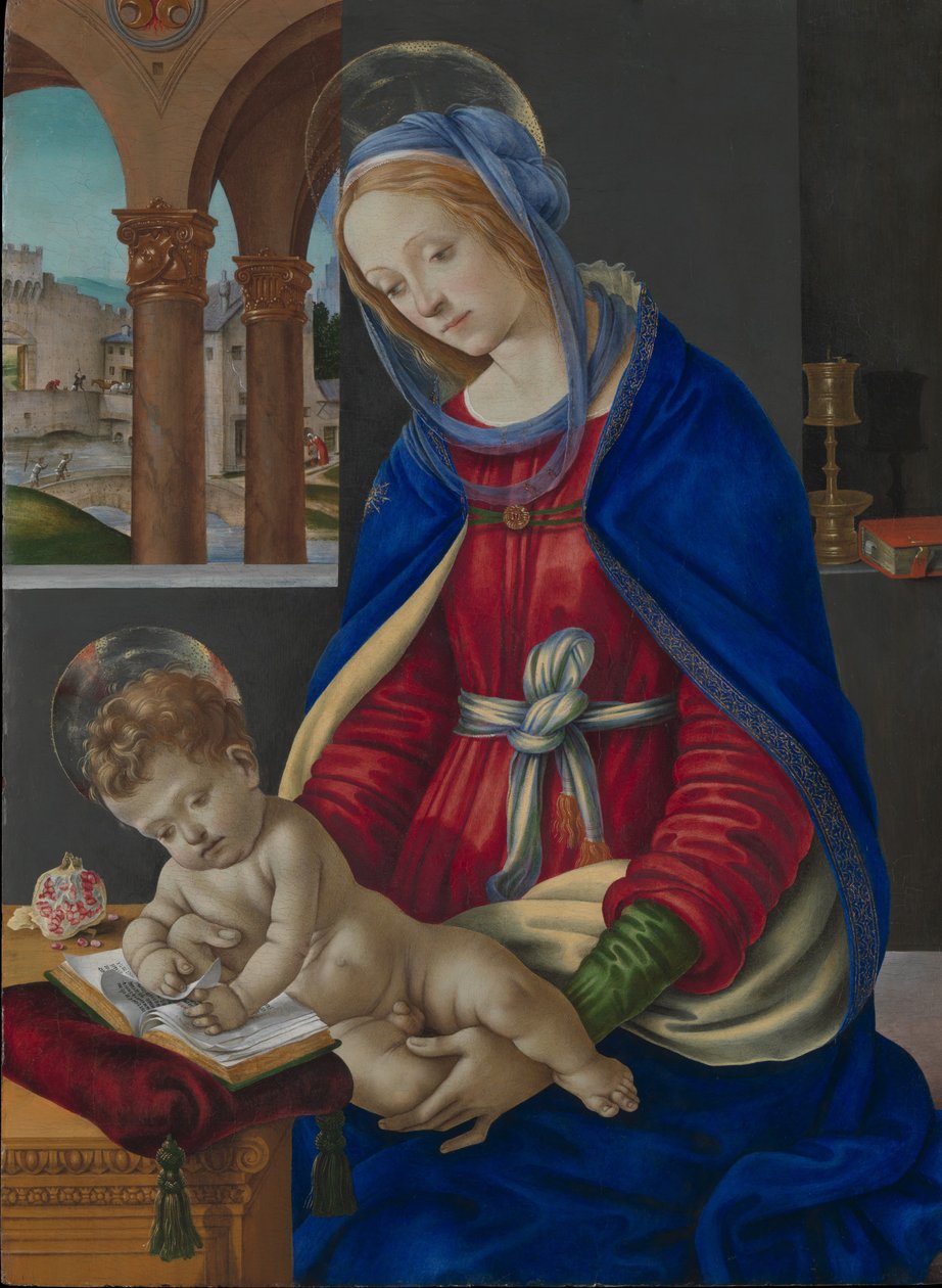 Madonna en Kind, ca. 1483-84 door Filippino Lippi