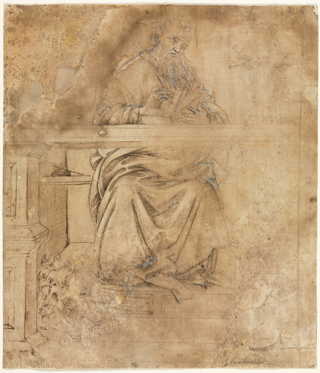 St. Hiëronymus in zijn studeerkamer door Filippino Lippi