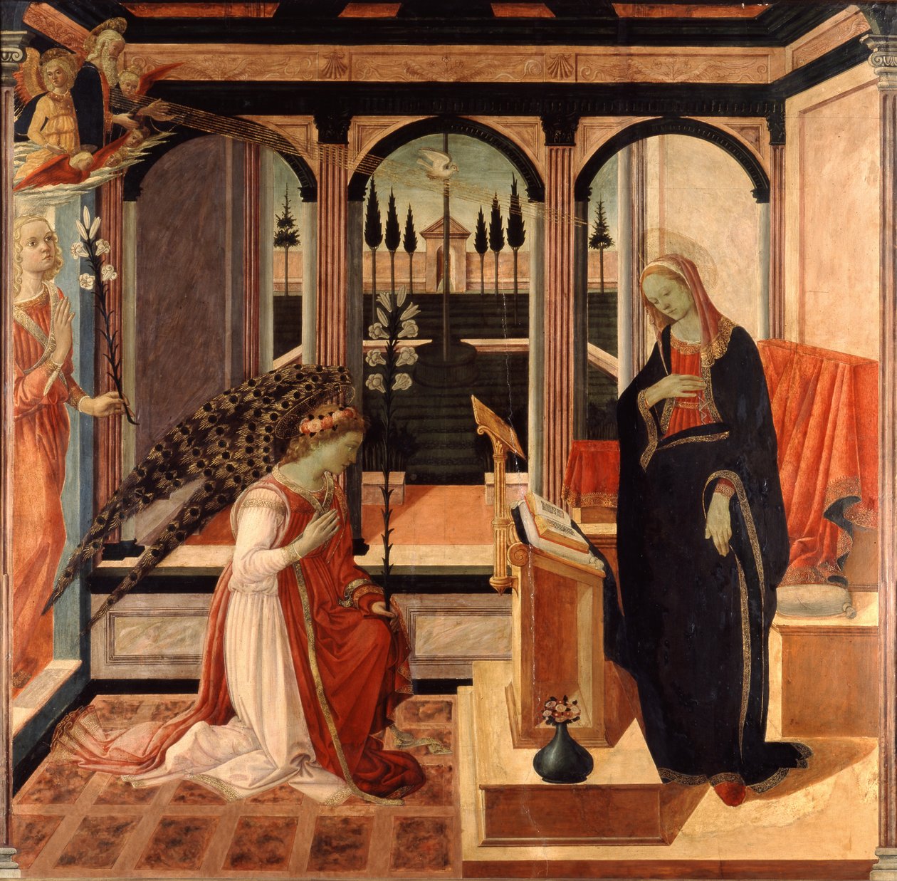De Annunciatie door Filippino Lippi