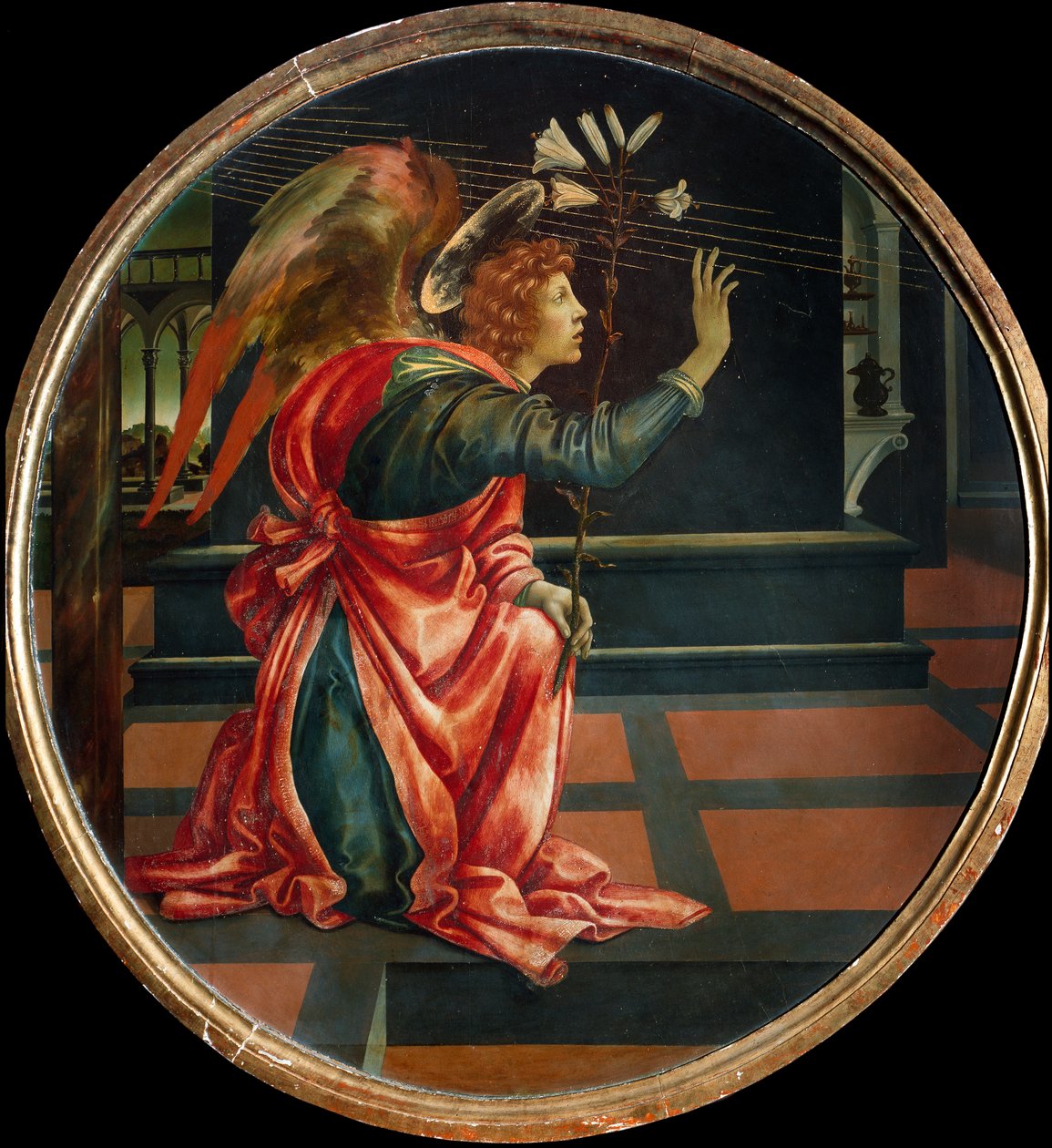 De Annunciatie, 1483 door Filippino Lippi