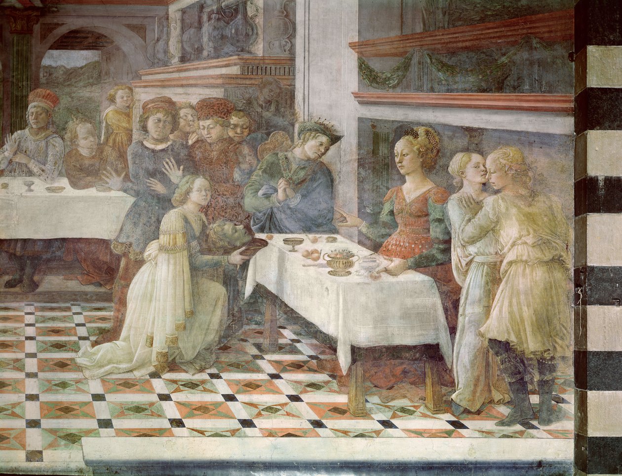 Het feest van Herodes, 1452-64 door Filippino Lippi