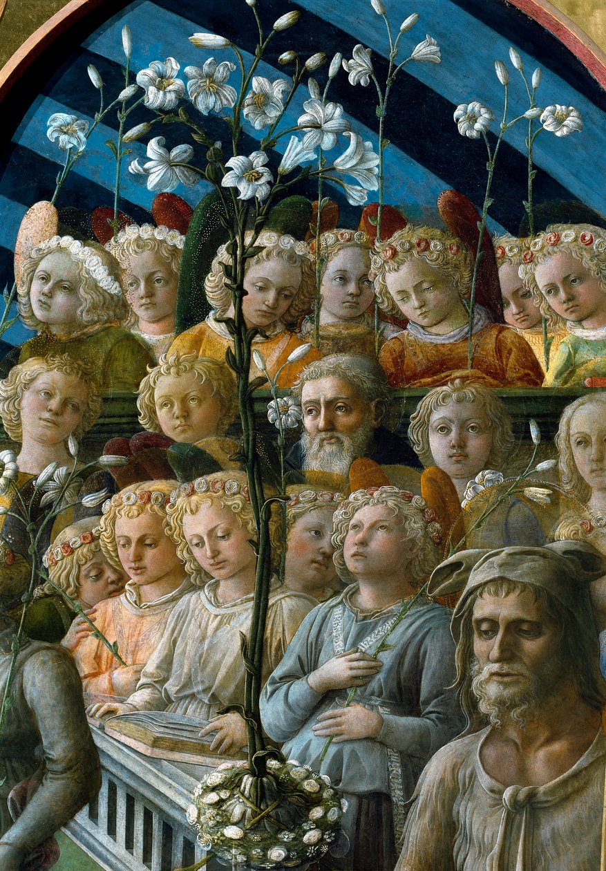 De kroning van de Maagd (detail) door Filippo Lippi
